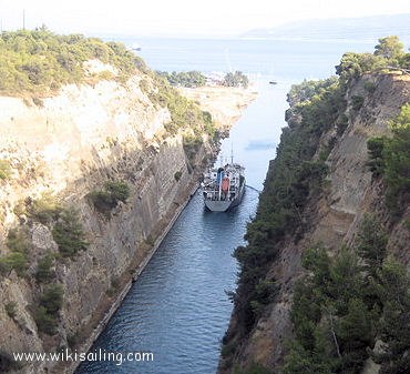 Isthmia (extrémité E canal Corinthe)