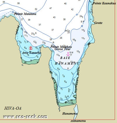 Baie de Tanaeka (Hiva Oa) (Marquises)