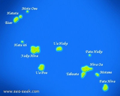 les iles marquises carte