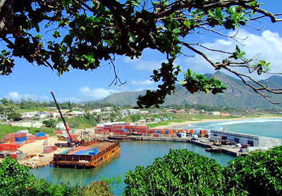 Port de Tolanaro ou Fort Dauphin (Madagascar)