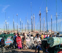 Port Mahajanga ou Majunga (Madagascar)