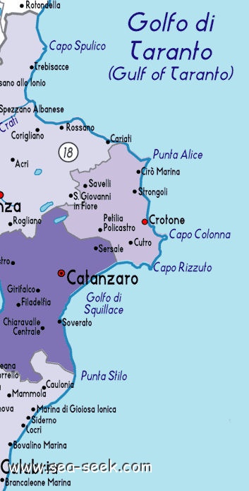 Costa Orientale della Calabria