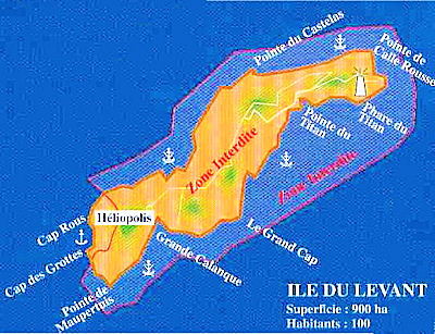 Ile Du Levant Carte Voyage Carte Plan Ile Du Levant Carte Voyage Carte Plan
