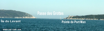 Passe des Grottes (ïle du Levant)