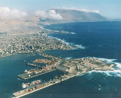 Puerto de Iquique (Tarapaca N Chile)